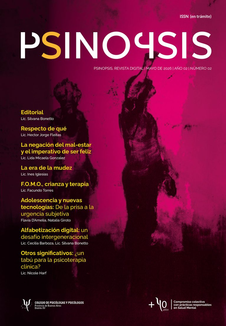 PSINOPSIS. Numero 3, 2026